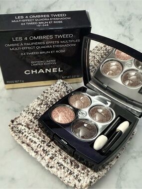 CHANEL Les 4 Ombres Tweed Quad Eyeshadow – 04 Brun Et Rose